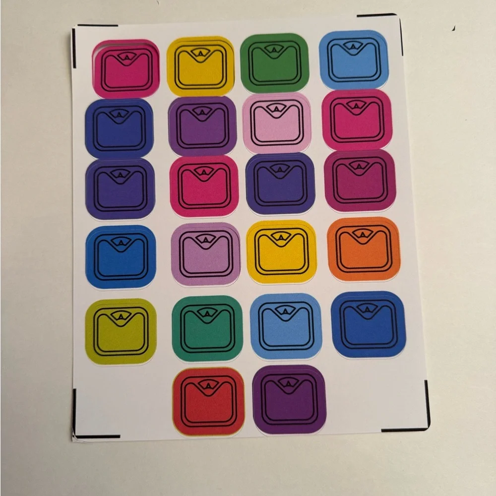 Weight Tracker Stickers - Scales Log Four (4) Pages - 88 Stickers Total - new